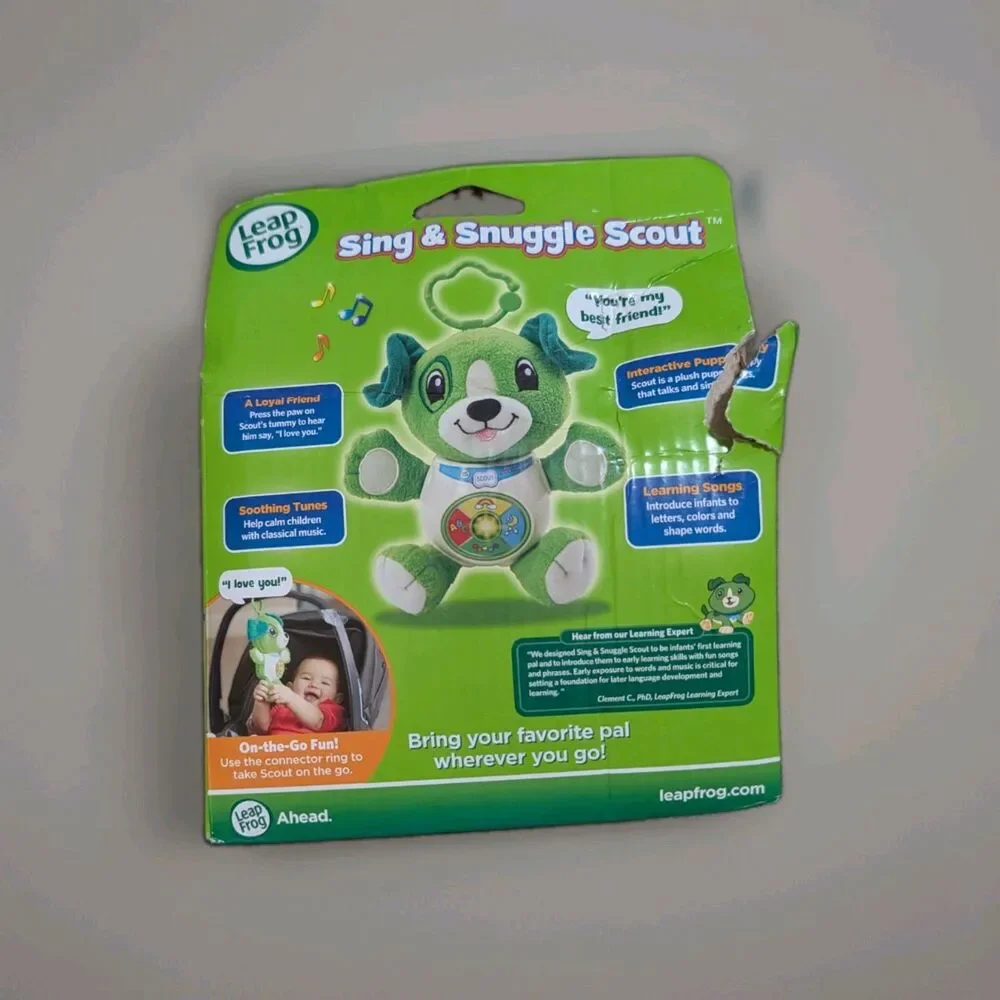LeapFrog Sing & Snuggle Scout Interactive Puppy Toy Learning Plush NIB New